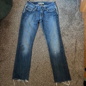 Women’s Blue Straight-Leg Jeans